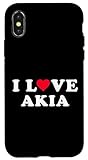 Photo Gallery custodia per iphone x/xs amo akia matching girlfriend & fidanzato akia nome Photo Gallery custodia per iphone x/xs amo akia matching girlfriend & fidanzato akia nome