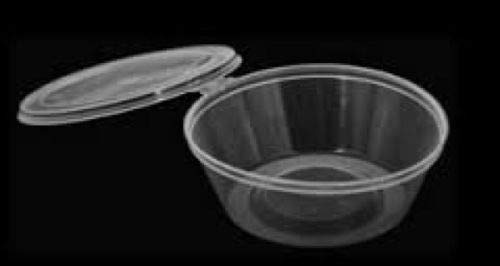 6oz (150ml) Hinged Clear Pots 1 x 50 Pack by Plas-Ware