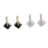 ANDRESLAD 1 Par Pendientes De Mujer Collar De Mujer Tachuelas Aros De Oro Joyas Pendientes De Aro Grandes Para Pendientes Colgantes De Graduación Pendientes Para Black