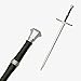 41 Inch Medieval Foam Witcher Hunting Long Sword for Cosplay LARP Costume Hollween (Steel 2)