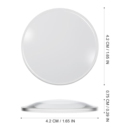 Image of ULTECHNOVO Magnifying Glass Lenses Set 1.65 in Double Convex Lens with Slide Cover 47X Reading Magnifier for Seniors Jewelry Inspection Map Viewing Watch and Computer Repair