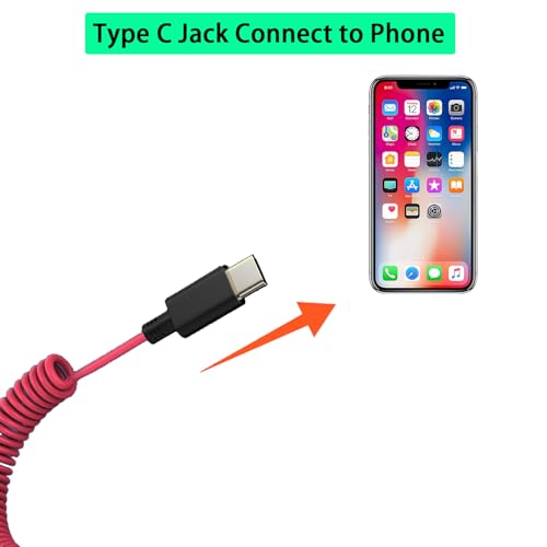 Câble de microphone USB C vers 3,5 mm cordon audio pour Rode Wireless ME et iPhone - 6