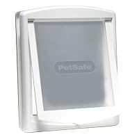 PetSafe Staywell, Convenient, Original 2 Way Pet Door, Fast Installation, Easy Fitting, 2 Way Locking, Cat Flap for All Pets – Small - White