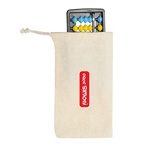 Image of 7 Rods /Digits Soroban Plastic Abacus With Multi-Colored Beads, Kid