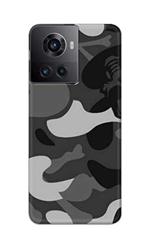 Image of Printed Hard Back Cover Case for OnePlus 10R 5G 80W | 150W Back Cover (Army Pattern) -702