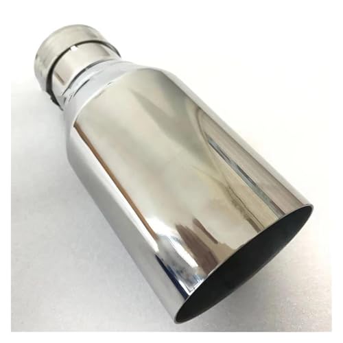 Embout de pot d'échappement 54-76mm en acier inoxydable plat pour voiture
