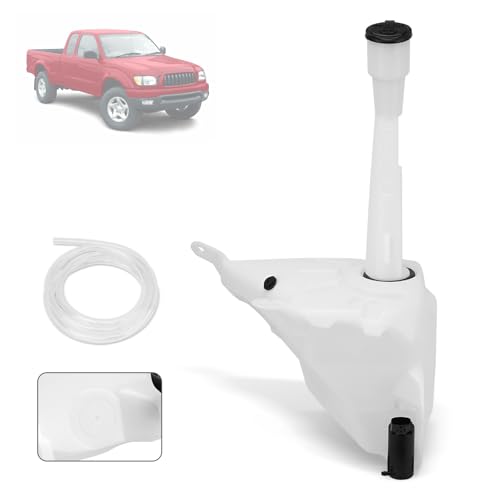 GDUKOP 8531504050 Windshield Washer Reservoir with Cap Without Sensor Hole in Bottom Compatible with Toyota Tacoma 1998-2004 Washer Tank Replaces# TO1288181 TO1288182 85315-04050