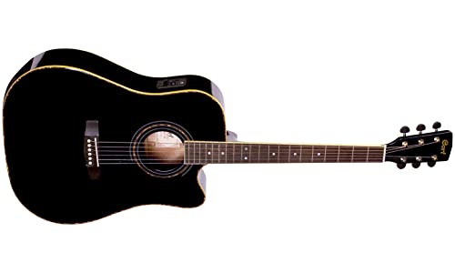 Image of Cort Acoustic Guitar with Cutaway Electronics AD880CE Black