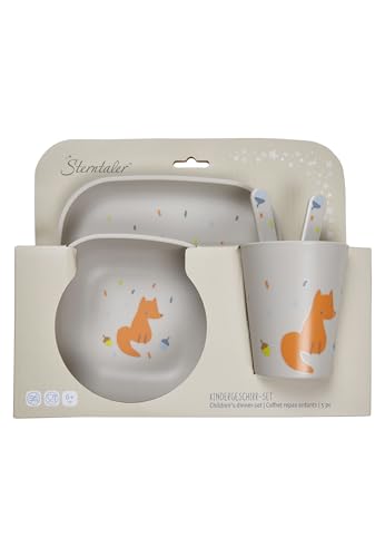 Sterntaler Geschirrset Fuchs Filou - 5-teilig - modische, eckige Form...