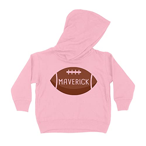 Football Maverick Kids Hoodie Sweatshirt Toddler 2T Light Pink