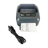 Zebra ZP450 Portable Direct Thermal Shipping Label Printer USB Serial Parallel, Bundle with Power Cable