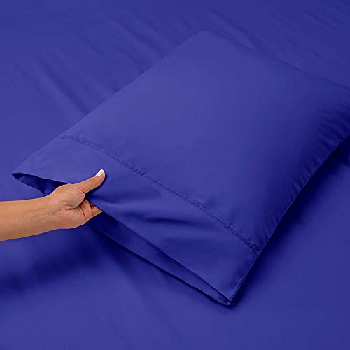 Image of Bedsheet with 4 Pillow Covers 400TC 100% Egyptian Cotton Premium 5 Piece Bedsheets Double Bed