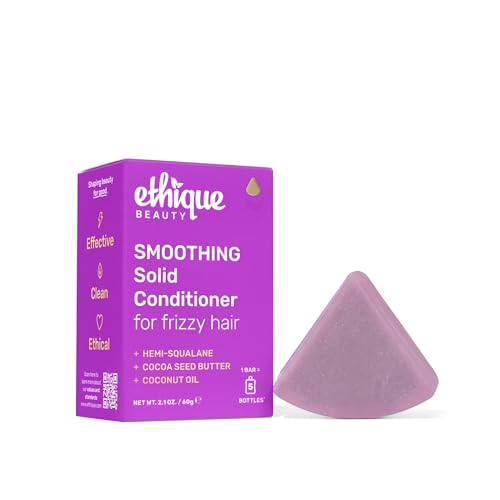 Ethique Smoothing Conditioner Bar for frizzy hair with Coconut Butter - Plastic-Free, Cruelty-Free...
