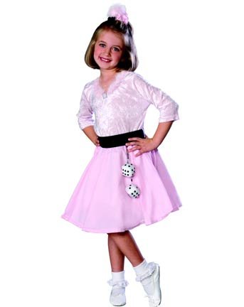Disfraz para Niñas Talla 4-6 Estilo Años 50