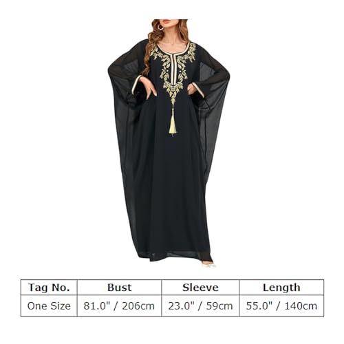 ODIZLI Muslim Abaya for Women Long Dresses Dubai Pendant Bat Sleeves Turkey African Caftan Vest