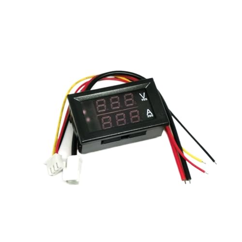 ミニデジタル電圧計電流計 DC 100V 10A パネル アンプ 電圧 電流計 テスター 検出器 0.56インチ デュアルLEDディスプレイ(10A 赤赤)
