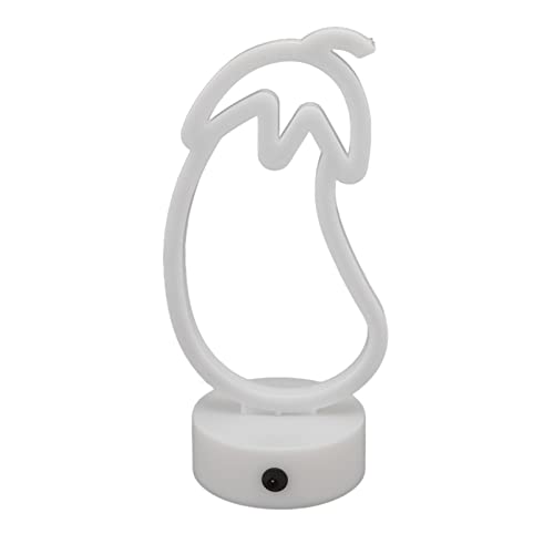 AKLOSIPY Signo de Neón de Berenjena USB Tery LED LED para la Decoración de la Fiesta en Casa Ance y S