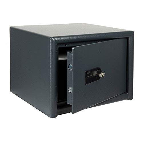 BURG-WÄCHTER Coffre-fort pour armes de poing avec clé, Degré de résistance 0, Protection anti-effraction EN 1143-1, Sécurité S2, Contrôlé VdS, 28 l, 60...