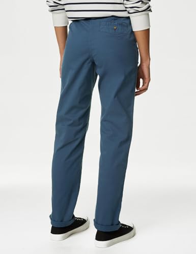 Image of Marks & Spencer Cotton Rich Tea Dyed Slim Fit Chinos