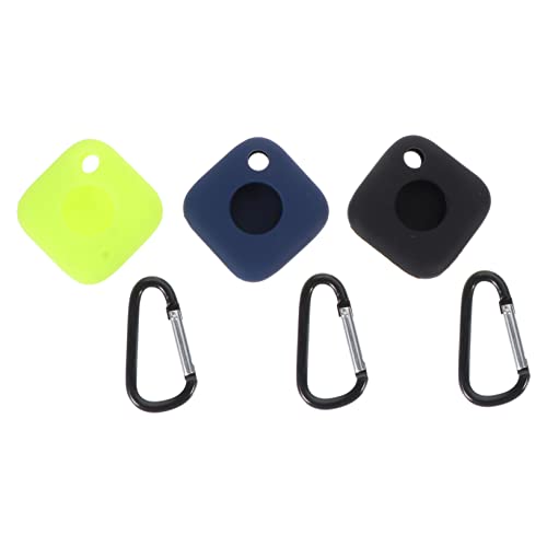 OSALADI 3pcs Silicone Keychain Cover Case for Tile Mate Delicate Design Protective Accessory and Prevents Scratches and Bumps