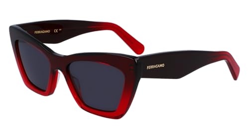 FERRAGAMO Sunglasses SF 929 SN 615 Transparent Dark Red Gradient