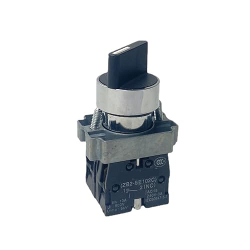 Bouton rotatif XB2-BD33C 2 NO pour éviter les coupures et fausses manœuvres