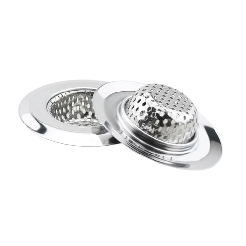Filtro de colador de acero inoxidable 3 piezas para baño miniatura 4
