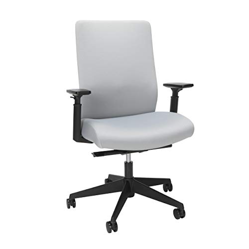 Hon Basyx Biometryx Commercial-Grade Fabric Upholstered Task Chair, Grey #TOP1
