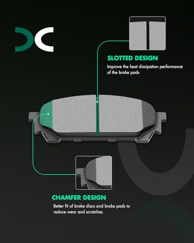Image of SCITOO D929 D1004 Front Rear Ceramic Brake Pads Sets Fit For Saab 9-2X 2005-2006,For Subaru Impreza 2003-2007