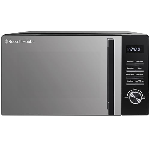 Russell Hobbs Black Microwave 23 Litre 900W Microwave, 3-in-1 1000W Grill and 1700W Oven, 5 Power...