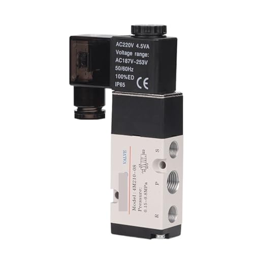 Électrovanne pneumatique 5/2 à bobine 220V pour vérin double effet