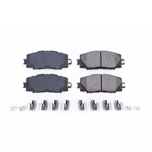 Image of PowerStop Front Brake Pads for Scion iQ 2013 |Toyota Prius C 2012-19 |Yaris 2006-18 - Z17 Ceramic Brake Pads with Installation Hardware, 17-1184