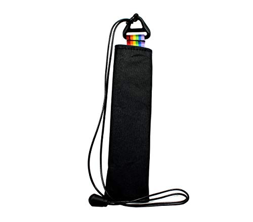Plan B, Beschermhoes voor Elektronische Sigaret/Vape Pen 2,50 cm Diameter, 100 cm Snoer, Zwart met Regenboogtong, Unisex, Stof (Pride) - Afbeelding 3