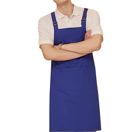 Nunubee Falda De Algodón Impermeable, A Prueba De Aceite, Retroceder, Vestido, Punta, Algodón, Azul 70 * 75 1Pc