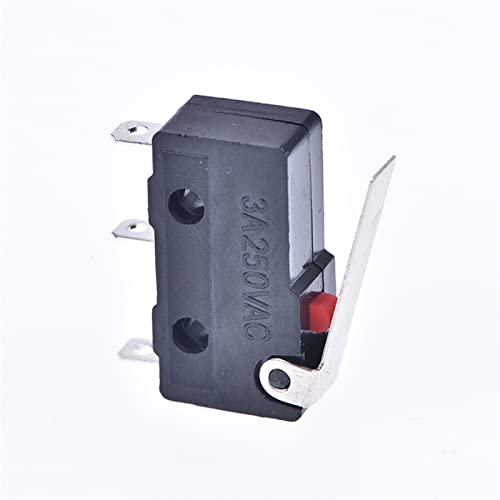 Mini micro interrupteur fin de course SPDT à levier rouleau pour automatisme lot de 10pcs