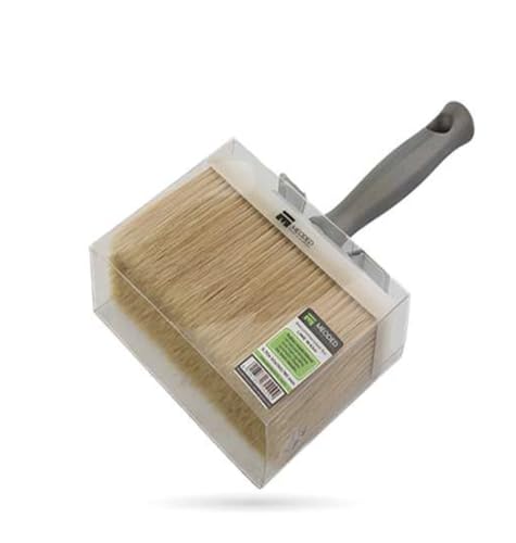 Meoded Lime Wash Brush Professional Crosshatch Brush for Limewash & Mineral Paints Natural Bristle Blend
