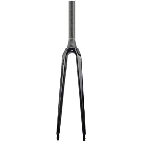 TYXTYX 700C Road Bike Front Fork 1-1/8" Carbon Fiber Ultralight Rigid Forks UD Black - About 352g Cover