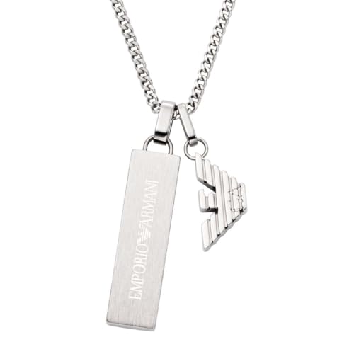 Collier Emporio Armani Homme Ton Argenté bijou acier EGS3306040