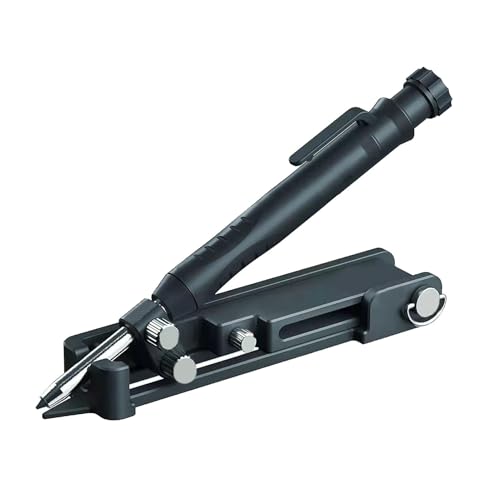 Vibhgtf Scriber Multiusos – Aleación de Aluminio, Lápiz Agujero Profundo | Marcador Línea Carpintería, Herramienta Medición Construcción, Taller, Manualidades, Hogar