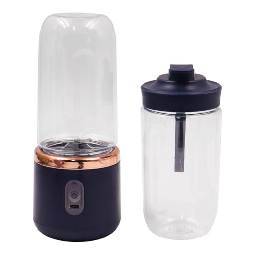Sarini Mini licuadora de Jugo Fresco,Botella de 400ml,licuadora portátil Recargable por USB para Viajes,Deportes y Oficina