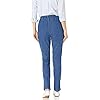 Chic Classic Collection Women's Stretch Elastic Waist Pull-On Legging Pant Mid Shade Denim 14 Petite