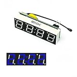 Digitales Uhr-Temperatur-Spannungsmodul mit DS1302/RX8025T-Chip, 5-30 V IIC-Schnittstelle, -40 ~ 120 °C Bereich, 40 x 13 mm für Automobil-DIY-Projekte