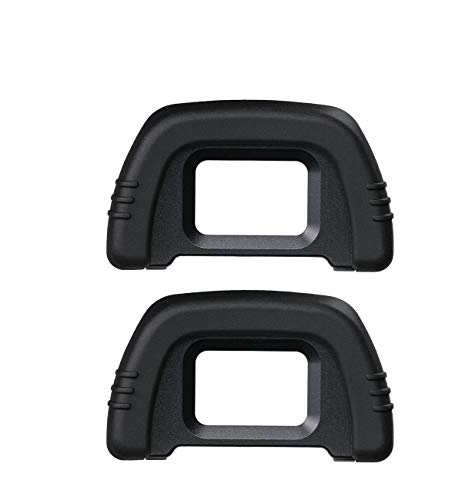 HomyWord (2 PCS) Ocular / Visor para Nikon D90 D80 D70 D70s D60 D50 D40 D40s D100 D200 D300 D600 D610 D750 D3000 & D7000 Reemplace Nikon DK-21