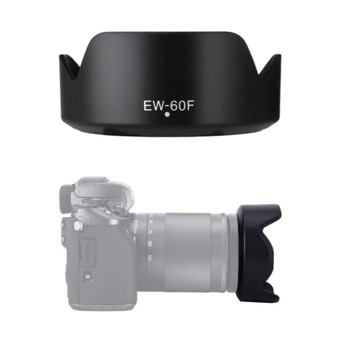 Image of FND Camera Lens Hood EW-60F Replacement for Canon Camera Lens, Bayonet Mount for EF-M 18-150mm f /3.5-6.3 is STM