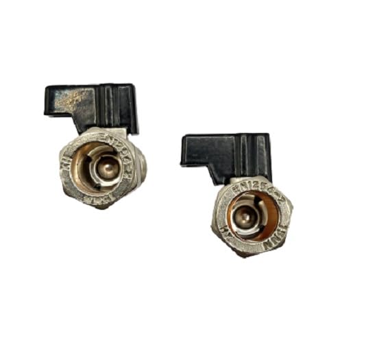 hep® 15mm x 1/2" Male Flat Faced with Lever Matt Chrome Service Isolationg Valve Suitable for Flexi Hose Pipes to Toilet Basin - Image 3
