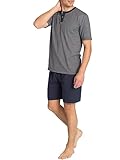 Tom Tailor Underwear Herren Shorty, 2-Knopfv. Zweiteiliger Schlafanzug, Blau (Blue-Dark-horizontal Stripe 632), XX-Large (Herstellergröße:56/XXL)