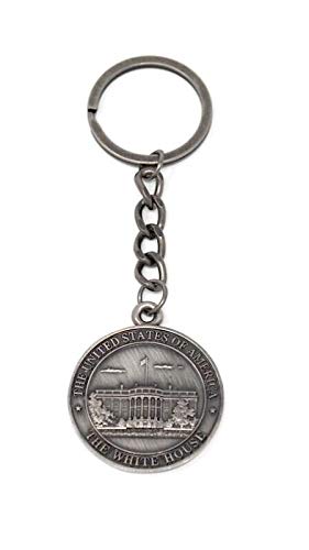 Gray White House And Great Seal Of United States Key Chain - Washington Dc Souvenirs #TOP26