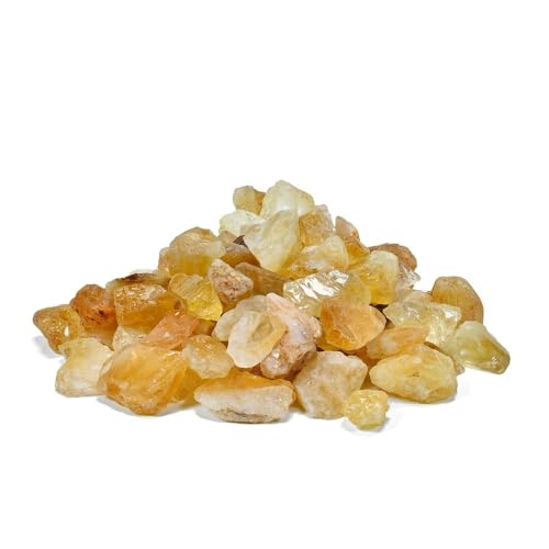 Aromantra Citrine Crystal 50g | Raw Stone | Natural Uncut Crystal | Irregular Nuggets | Stone of Success | Esotericism | Yoga | Meditation | Yellow Stone | Healing Crystal | Citrine Stone