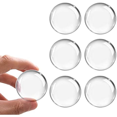 6Pcs Transparent Door Stopper Wall Protector Self-Adhesive Rubber Door Stops Door Handle Bumper Pads Door Knob Wall Shield for Door Handles, Wall and Cabinets ( 1.57 Inch) Cover