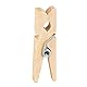 Idena 63135 - Mini Wäscheklammern aus Holz, 45 Stück, ca. 2,8 cm lang, Holzklammern zum Basteln, Dekorieren und Verzieren